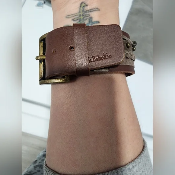 Pink Zebra Cuff Bracelet - Picture 2 of 6